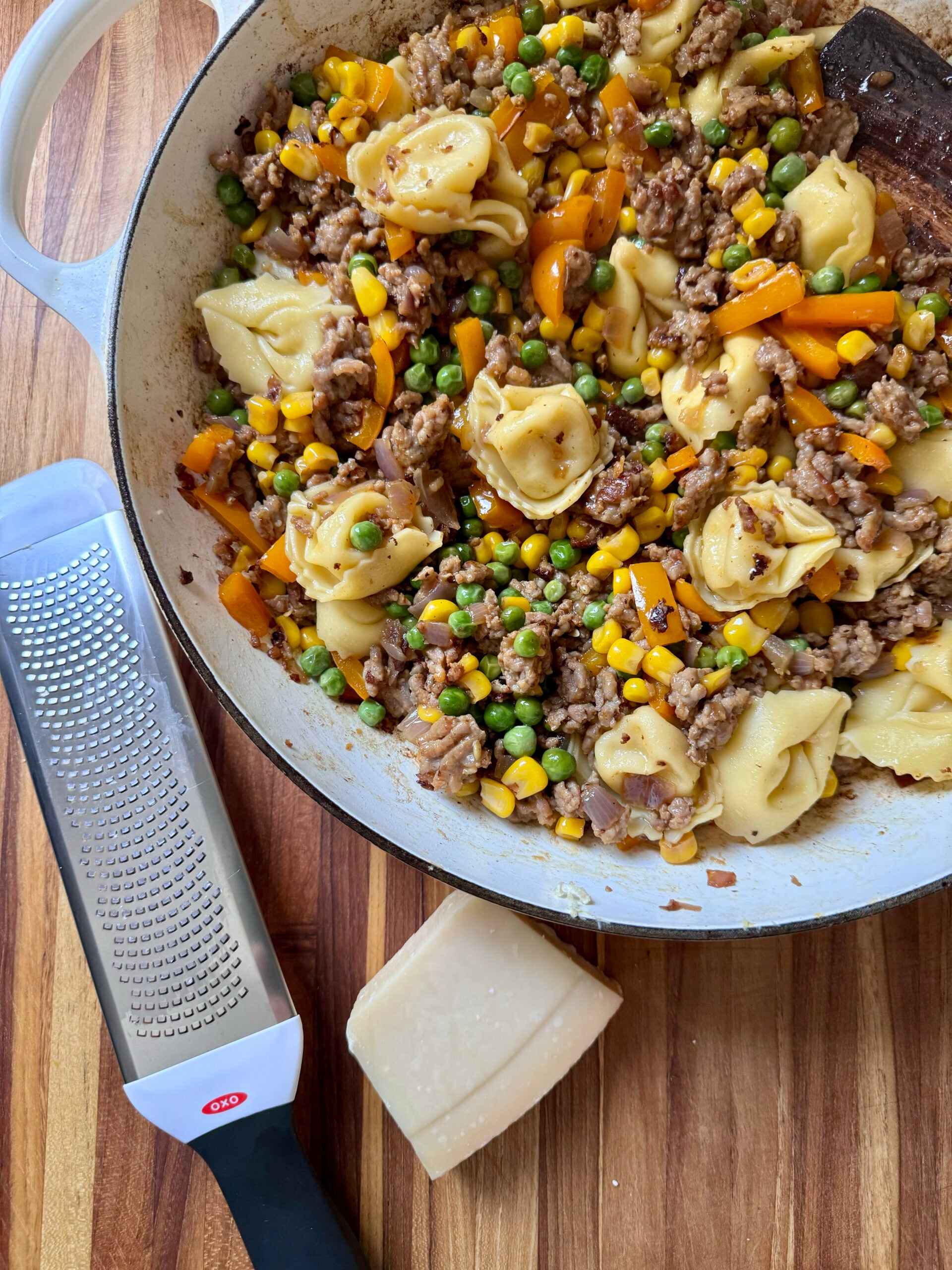 Tortellini with Sausage and Veggies