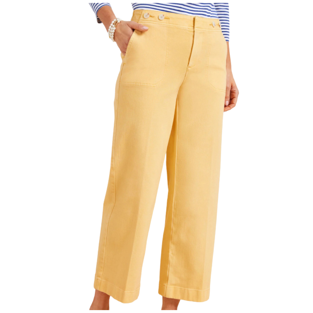 CROP WIDE LEG JEANS