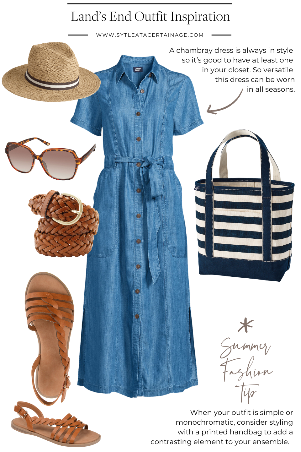 Land's End Outfit Inspiration Affordable Clothing Brands