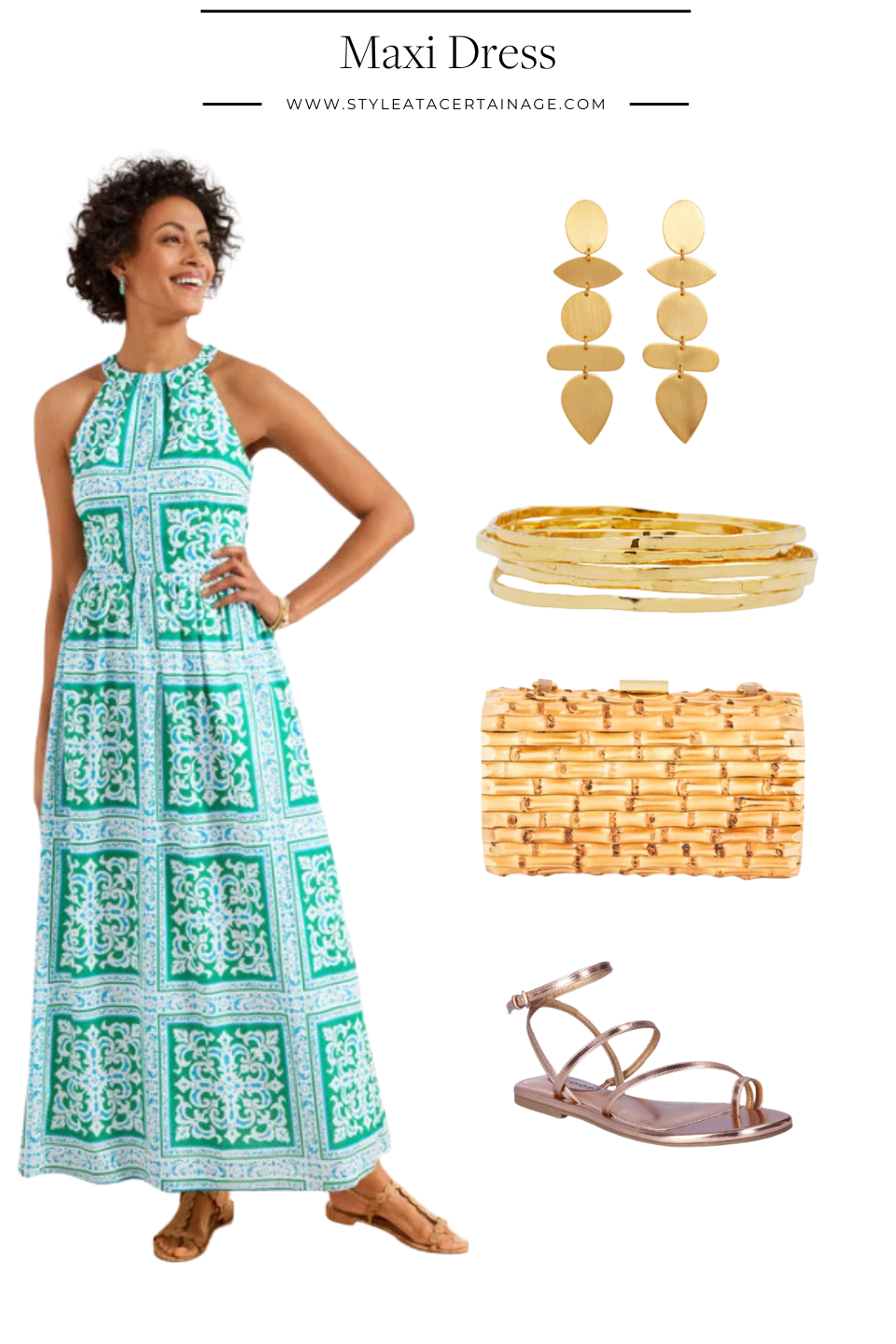 Maxi Dress maxi dress and accessories | What to Pack for a Beach Vacation