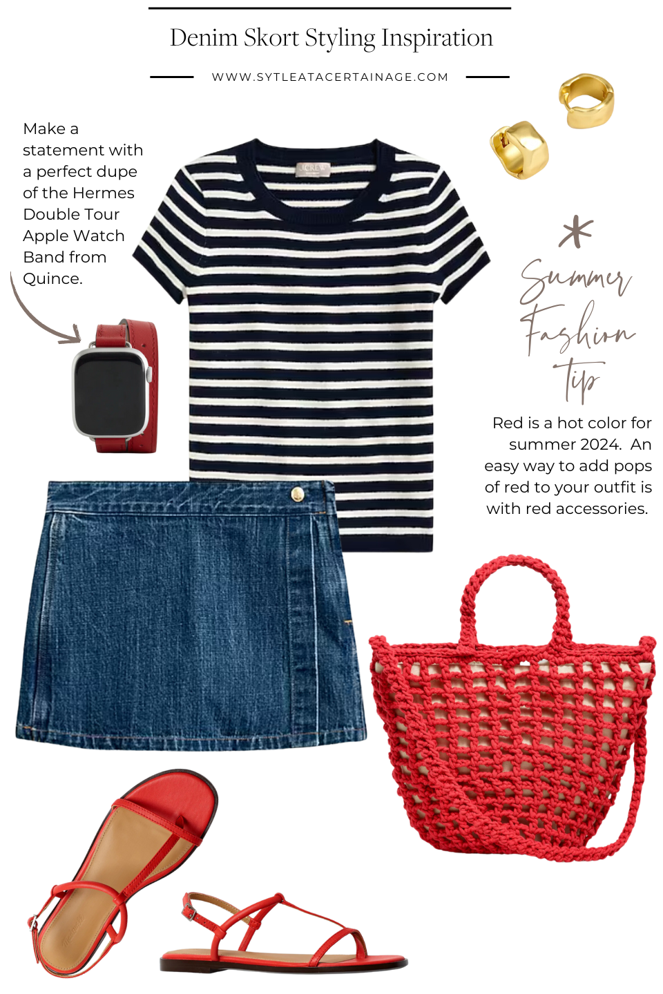 More Ways to Style the Denim Skort 1