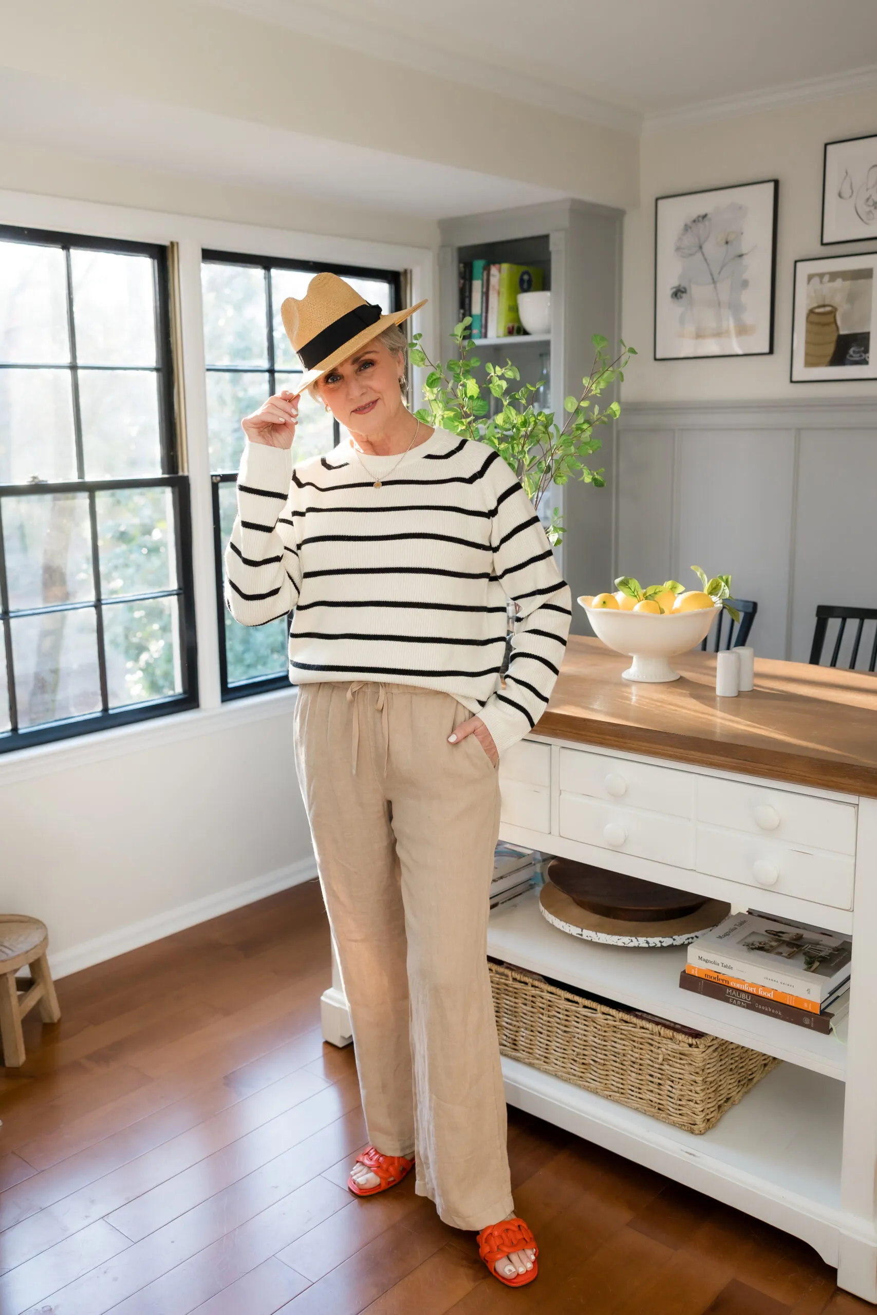 Drawstring Linen Pants