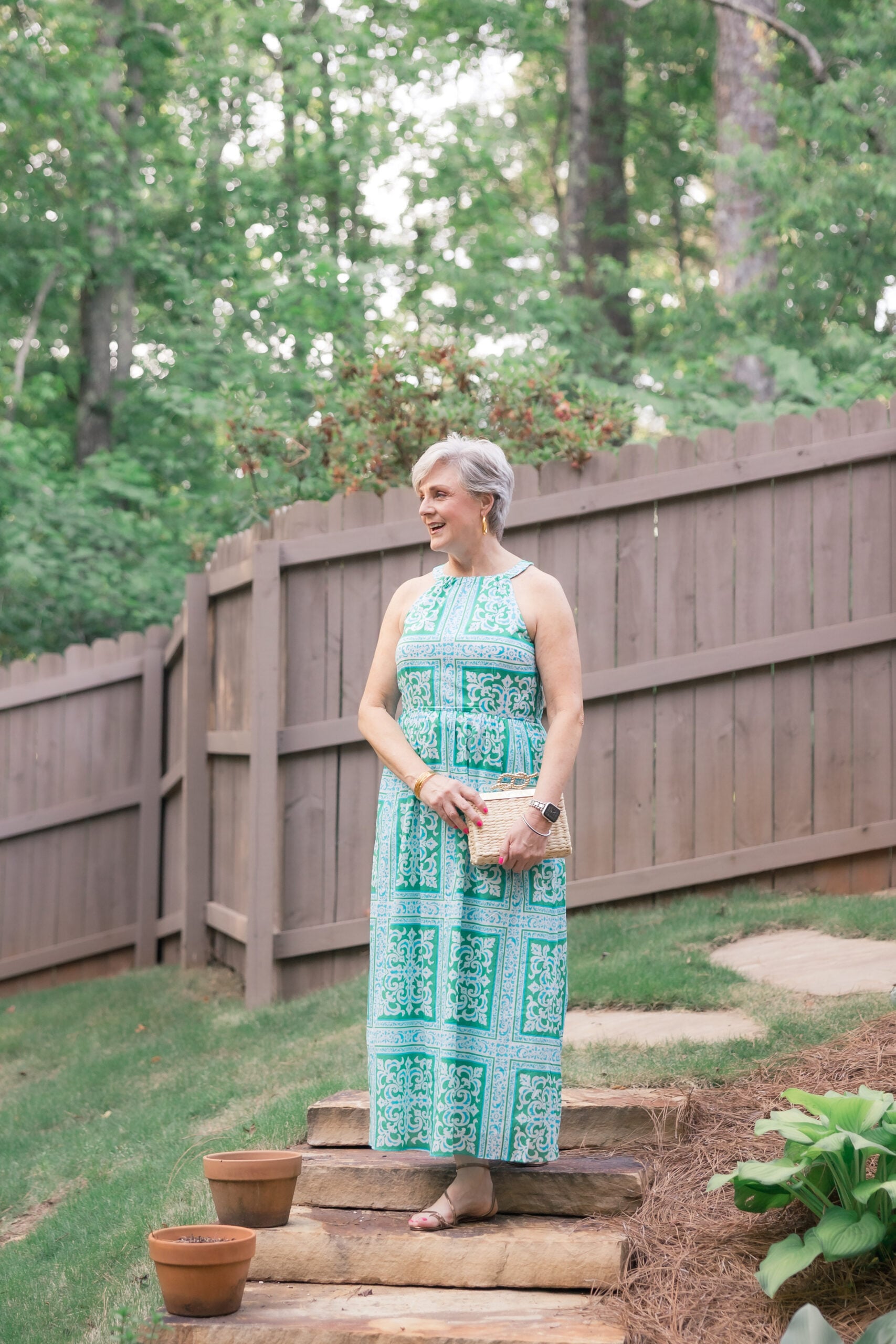 Beth SAACA | April + May 2024 What to Pack for a Beach Vacation | halter maxi dress