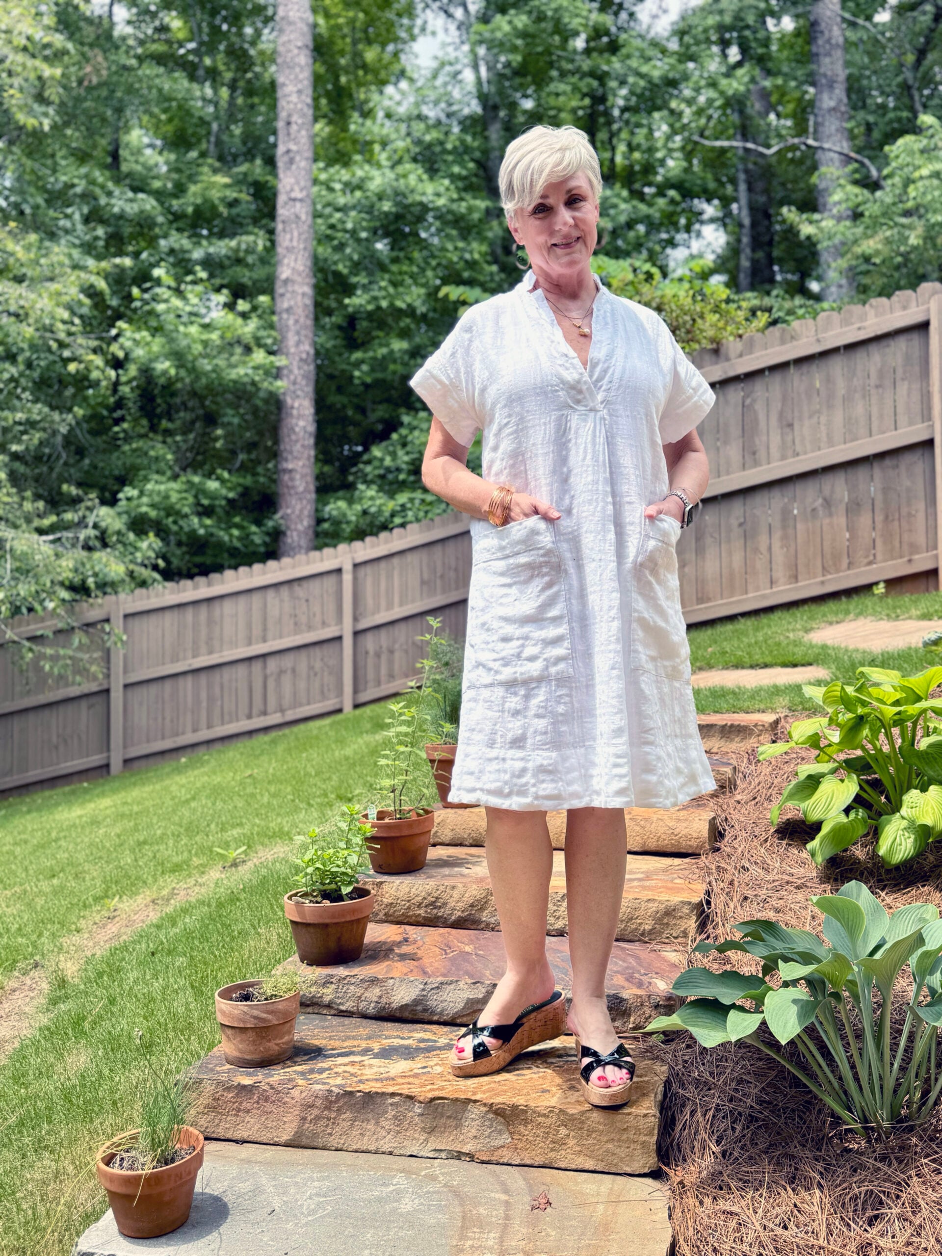 linen dress summer outfit