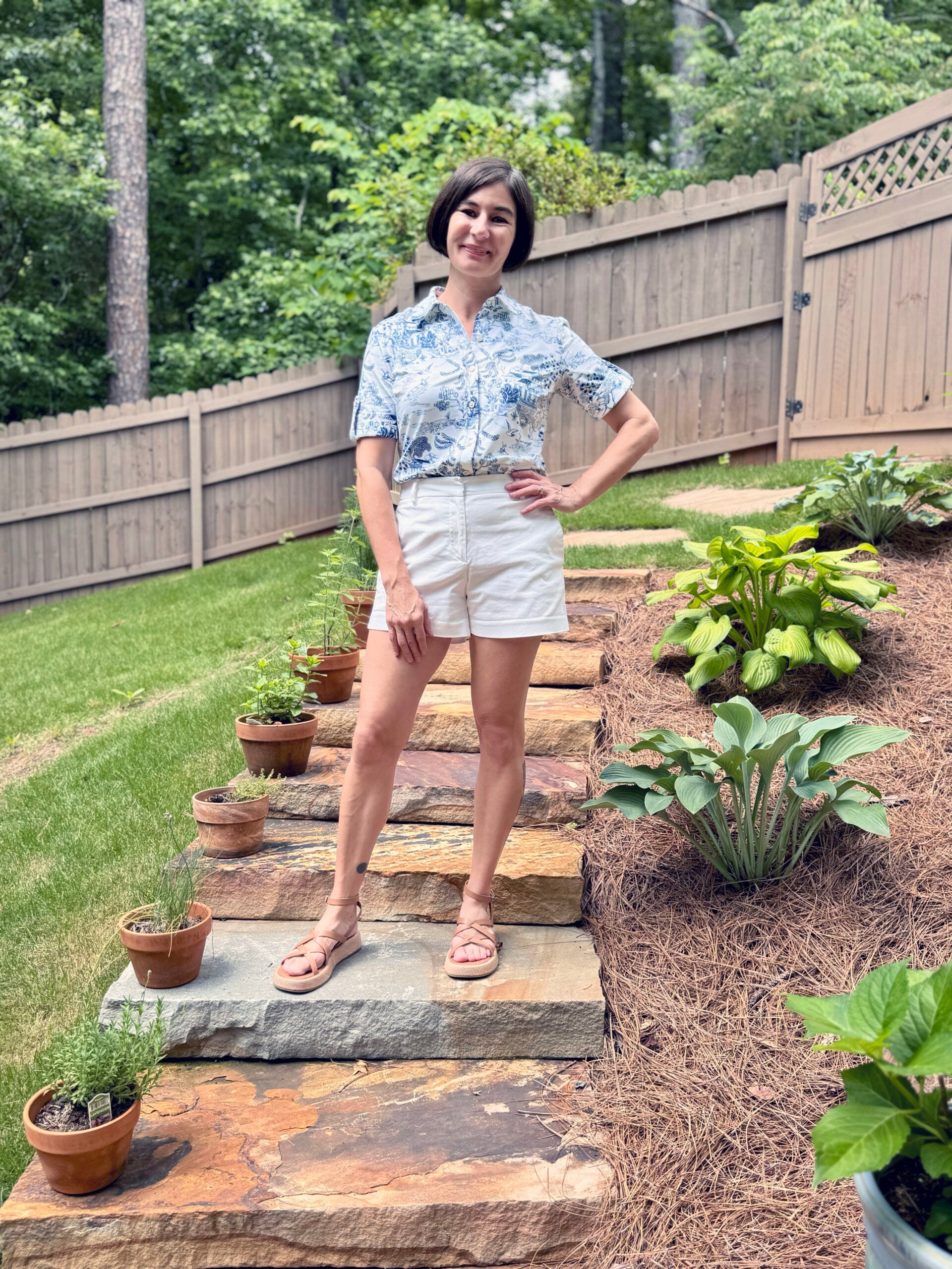cornelia shirt and shorts