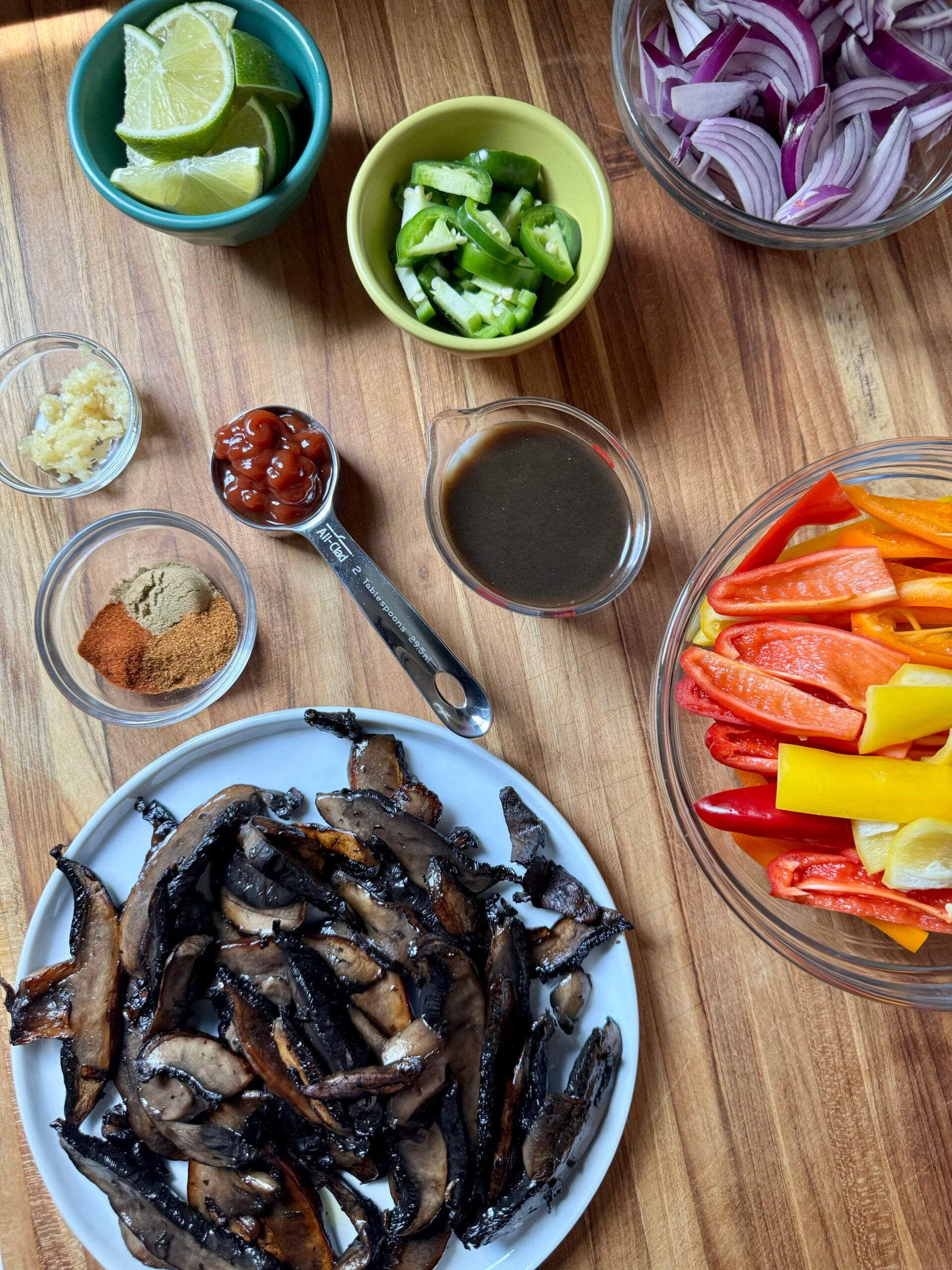 Veggie Fajitas ingredients