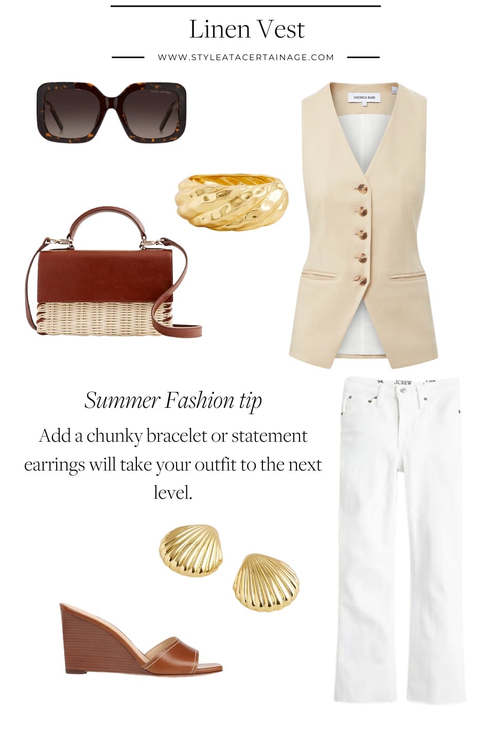 Linen Vest outfit inspo