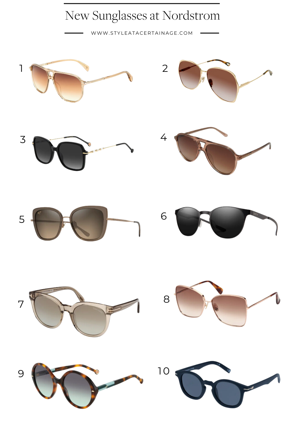 New Sunglasses at Nordstrom