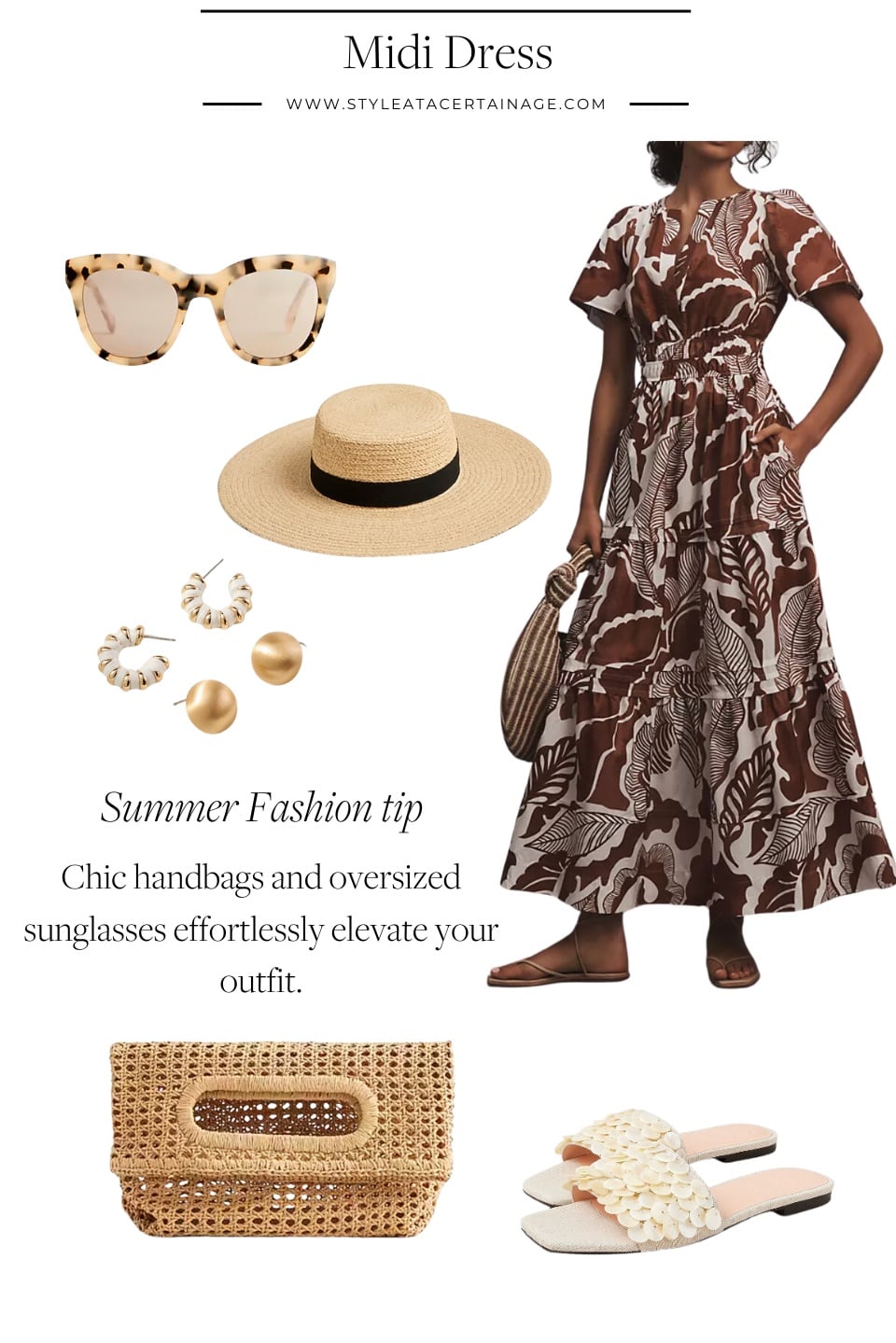 Midi Dress summer accessories