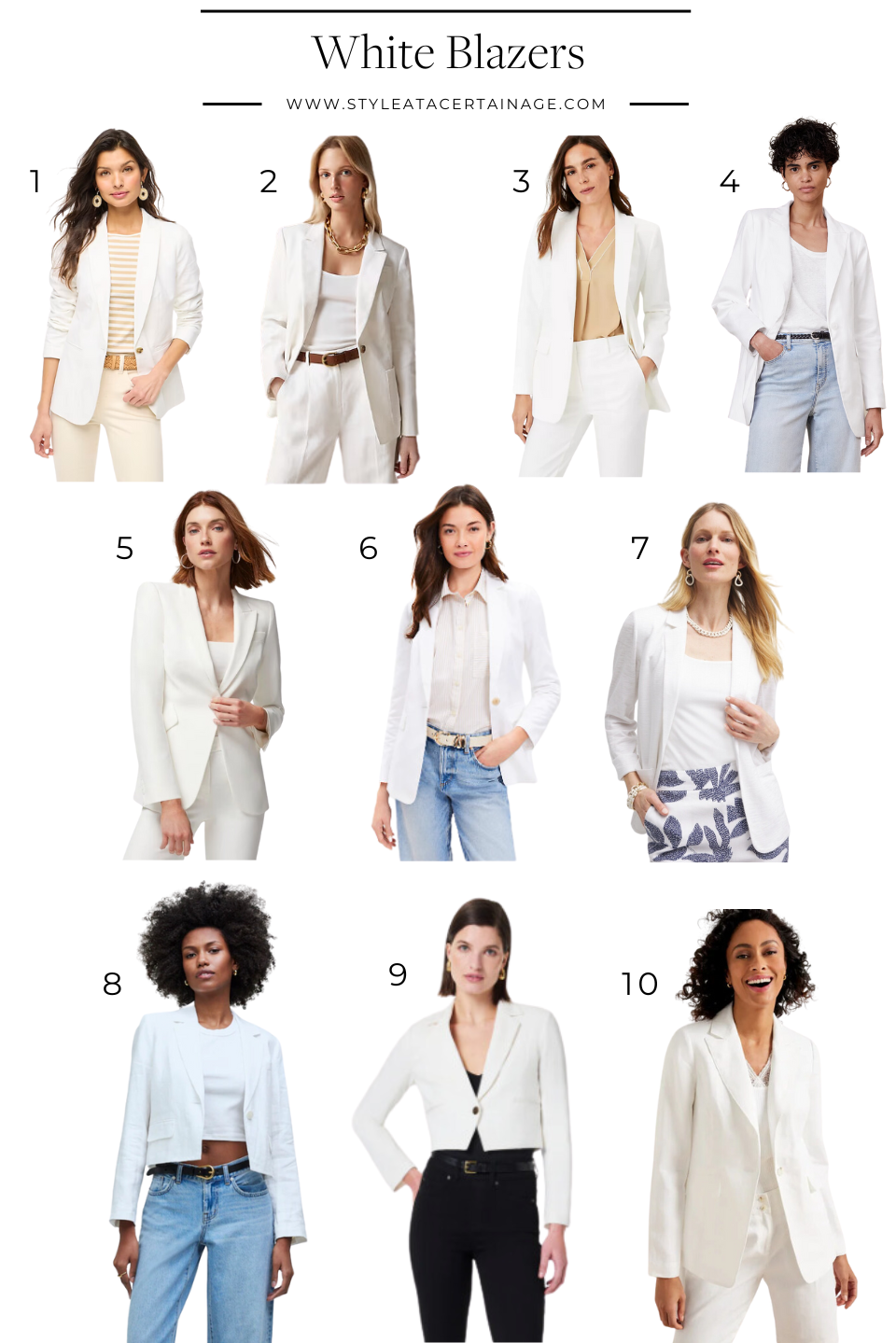 White Blazers