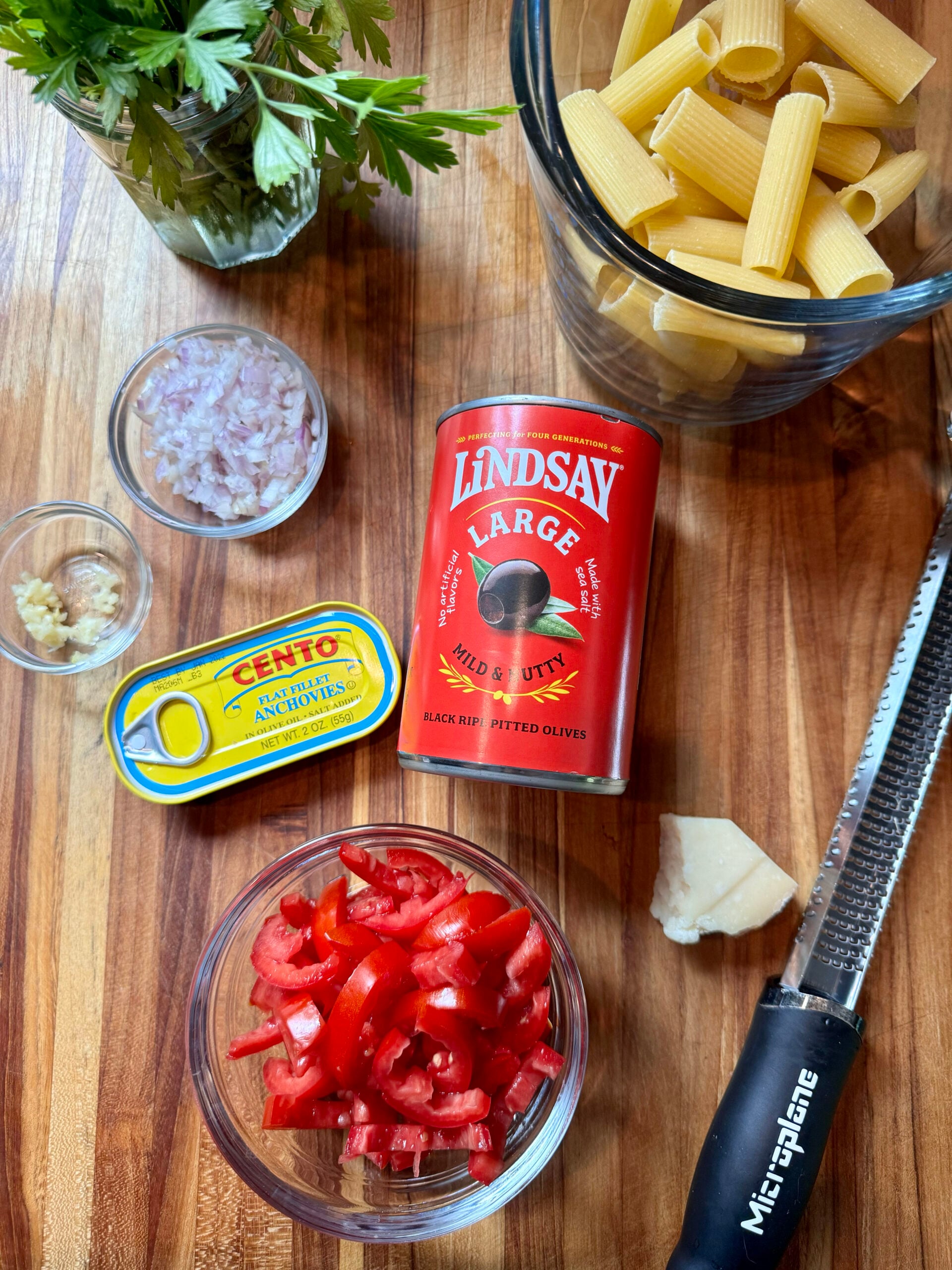 Pasta Nada ingredients