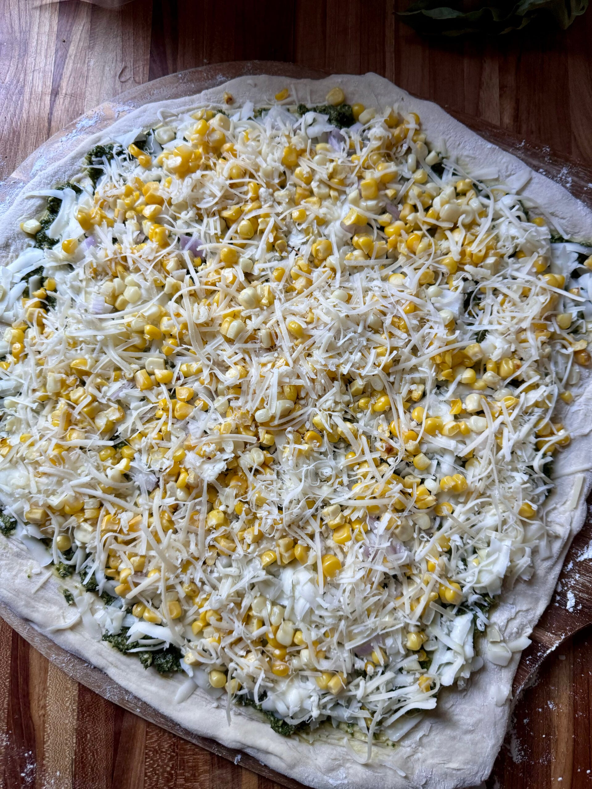 how to make summer corn pizza