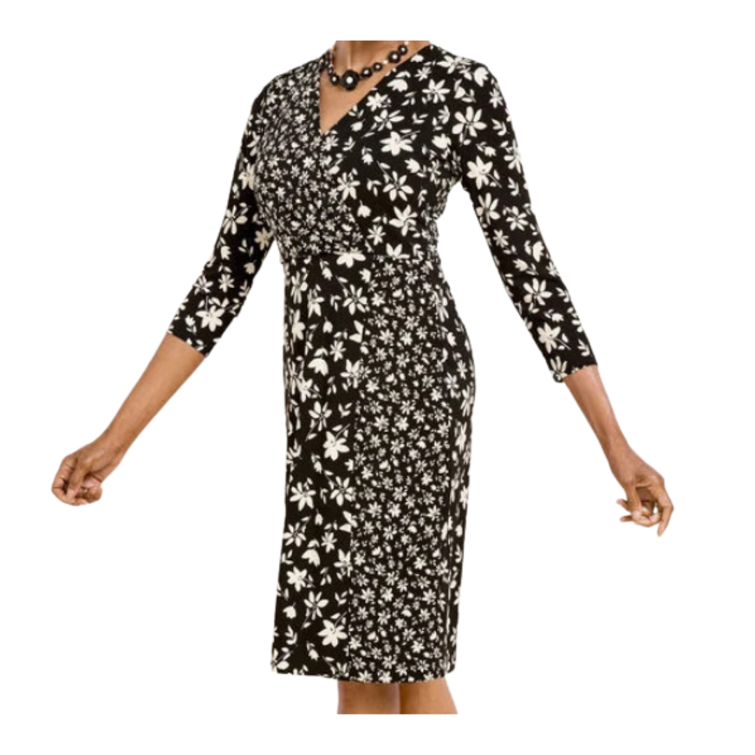 wrap jersey dress