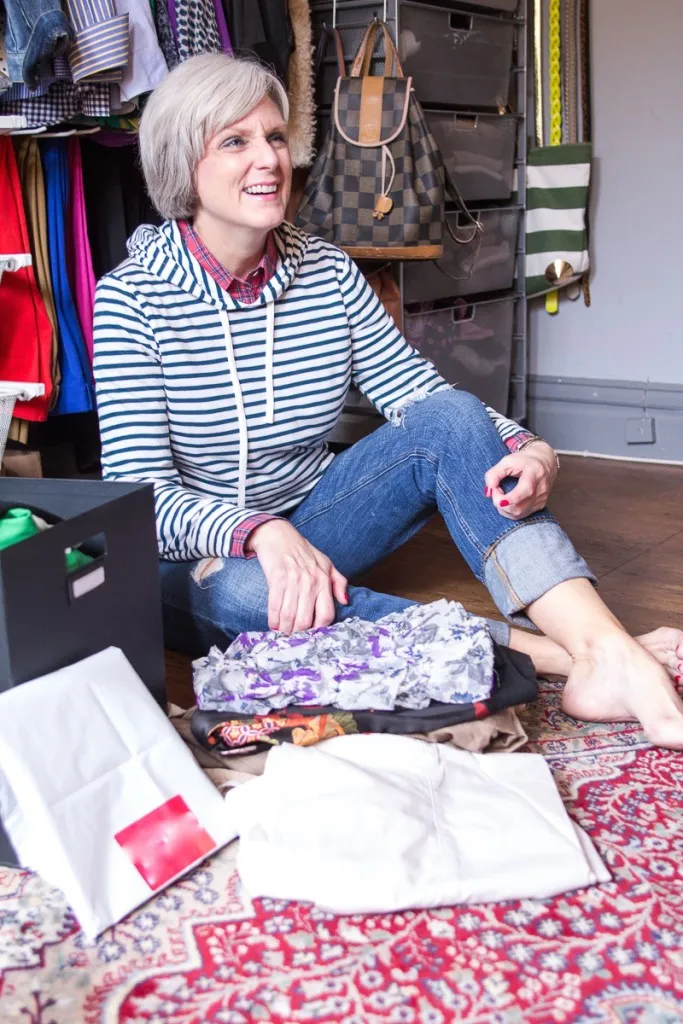 decluttering my closet in San Francisco