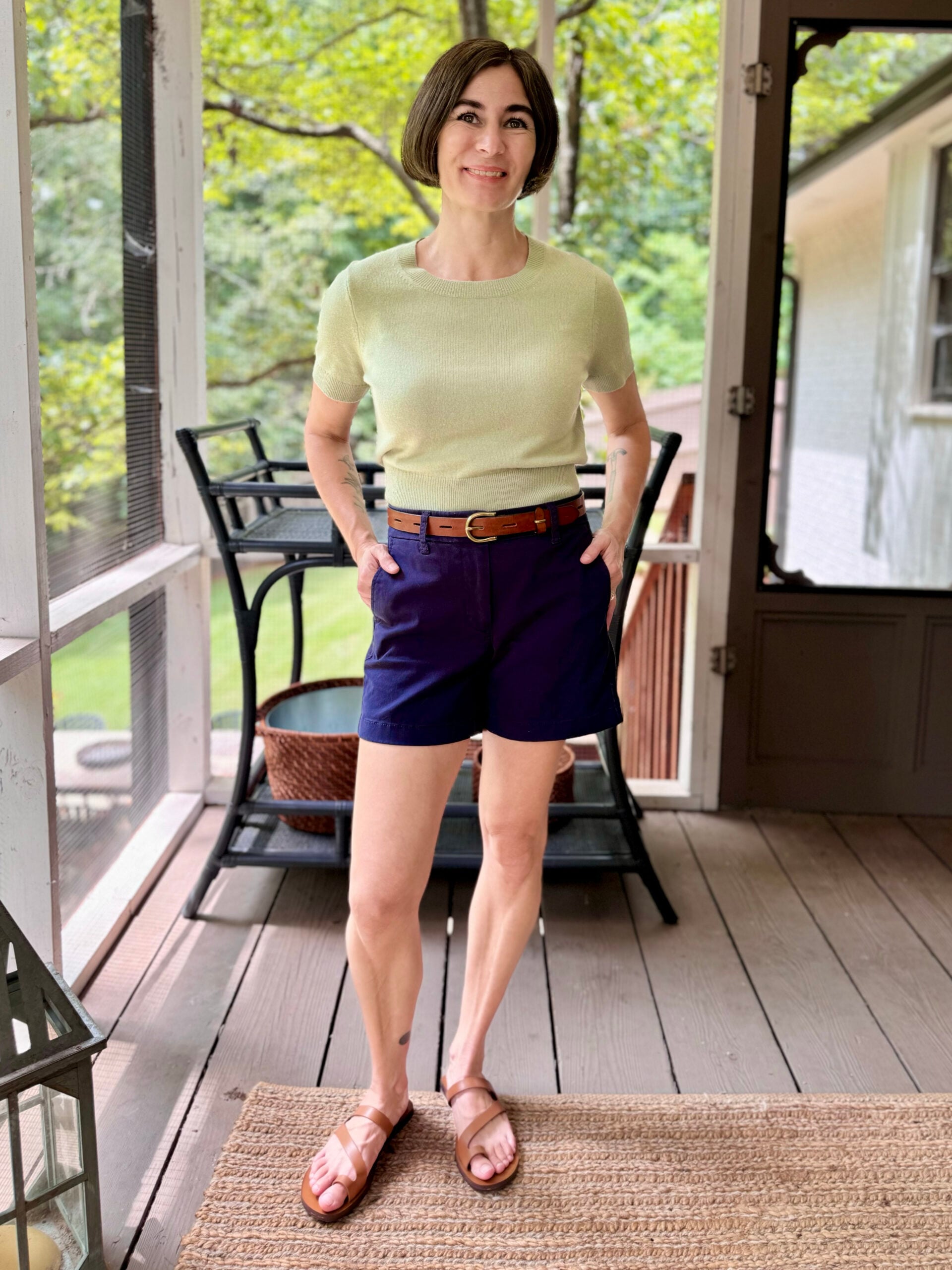 August | cashmere tee
