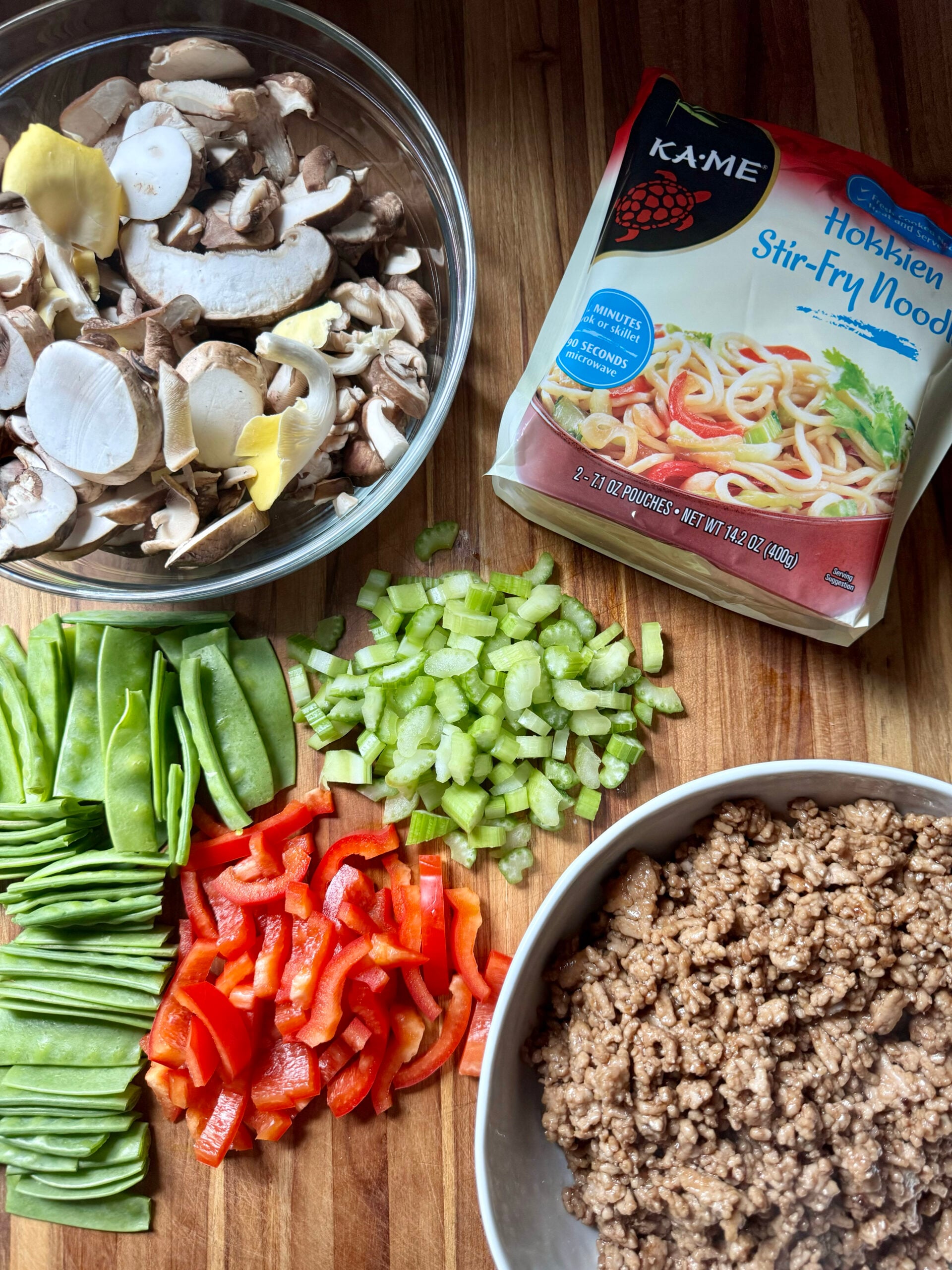 Stir Fry Noodles ingredients