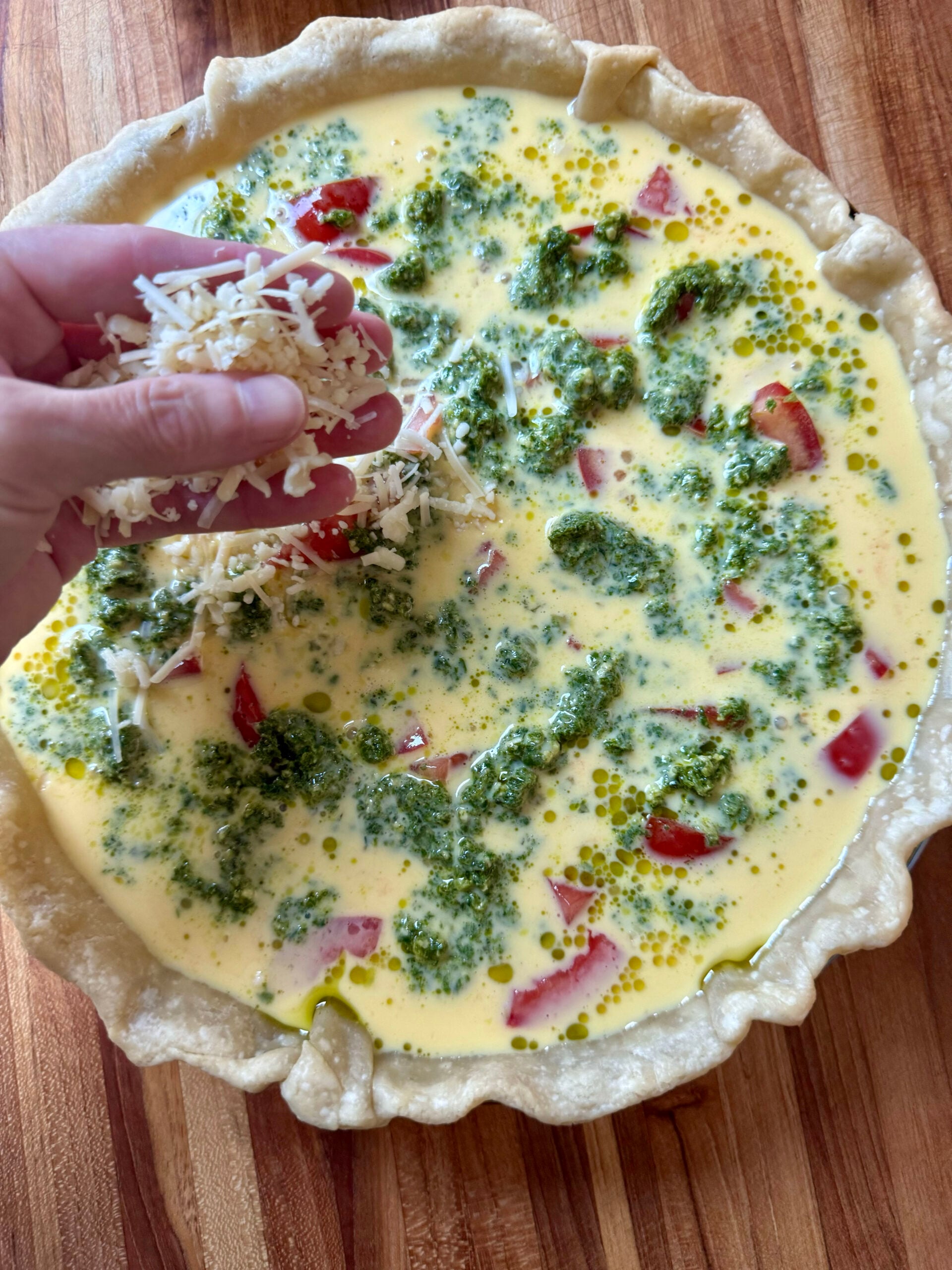 add grated cheese