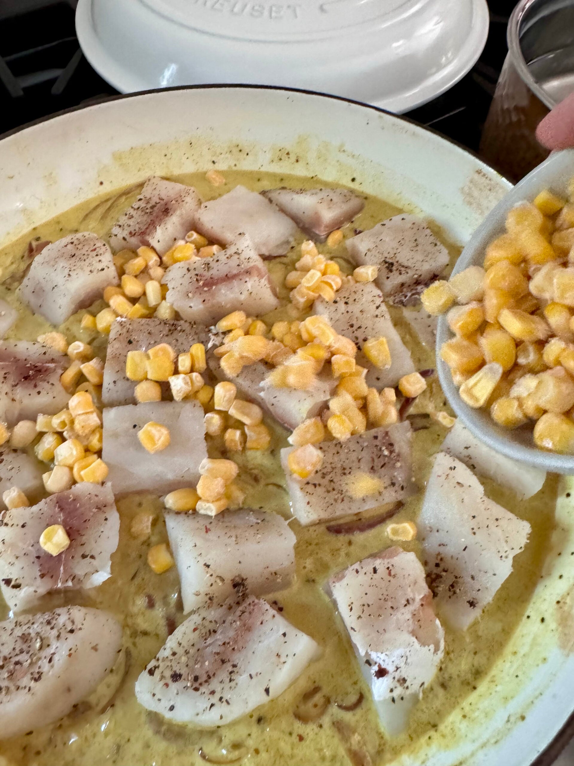 add frozen corn