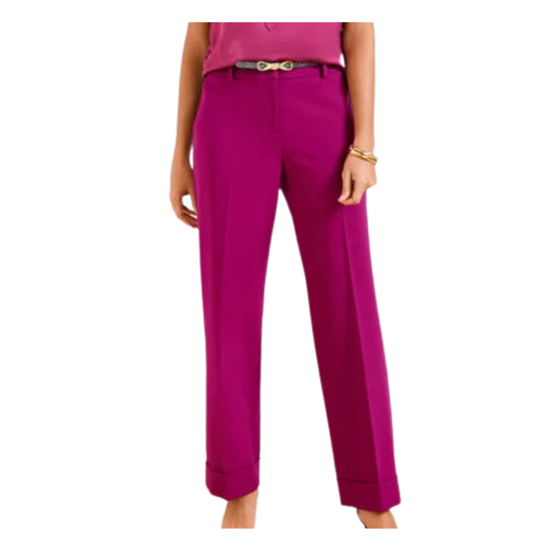 stretch slim wide ankle pants