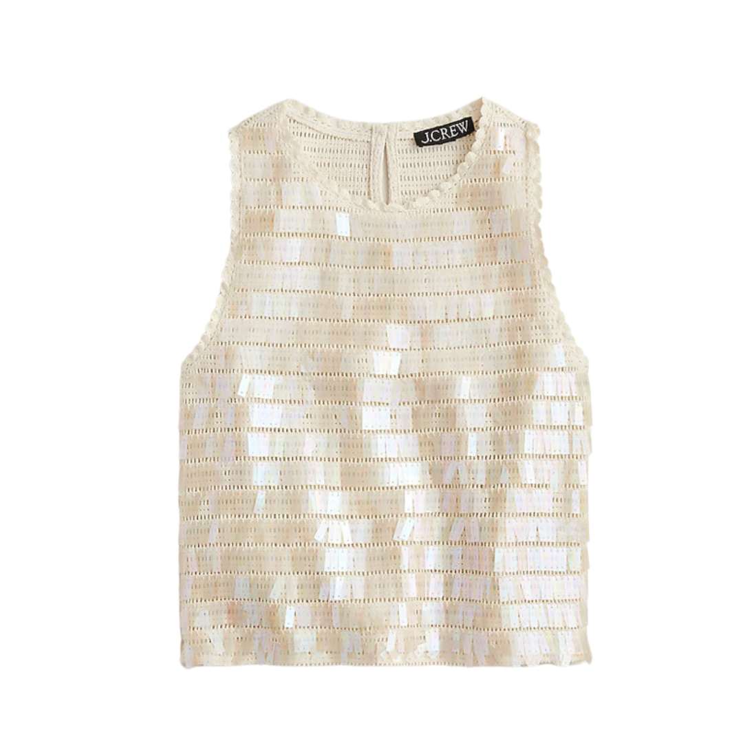 crochet sequin tank | Readers' Favorites 08/11-08/18