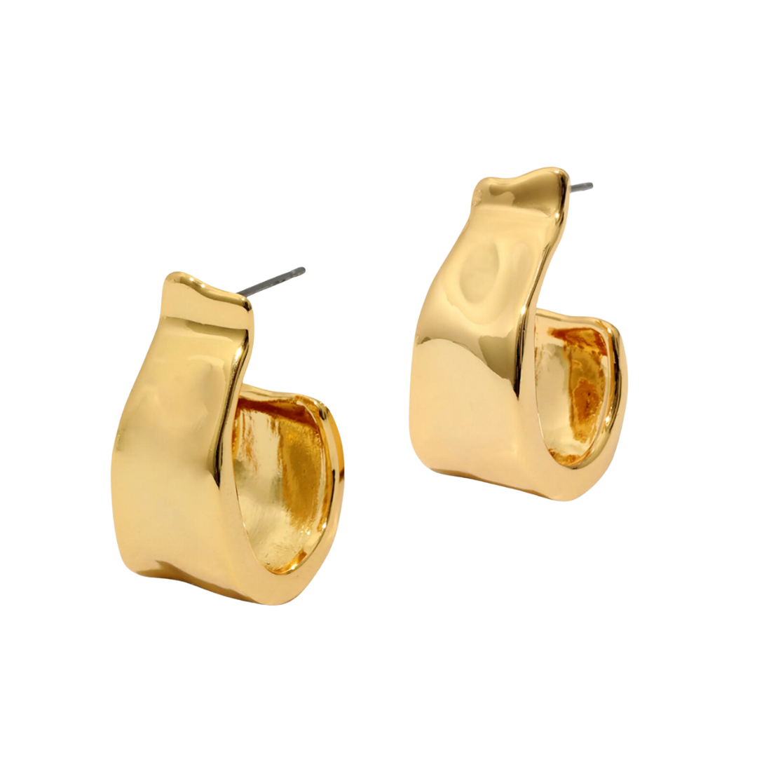 molten ribbon hoop earrings | How to Rock Bold Hues