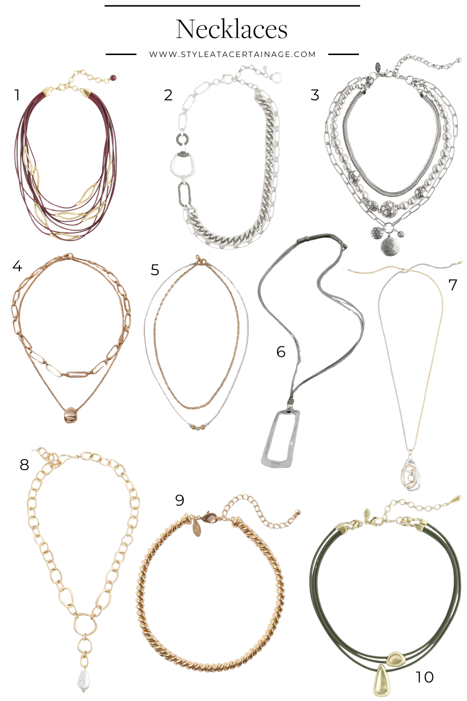 necklaces for layering