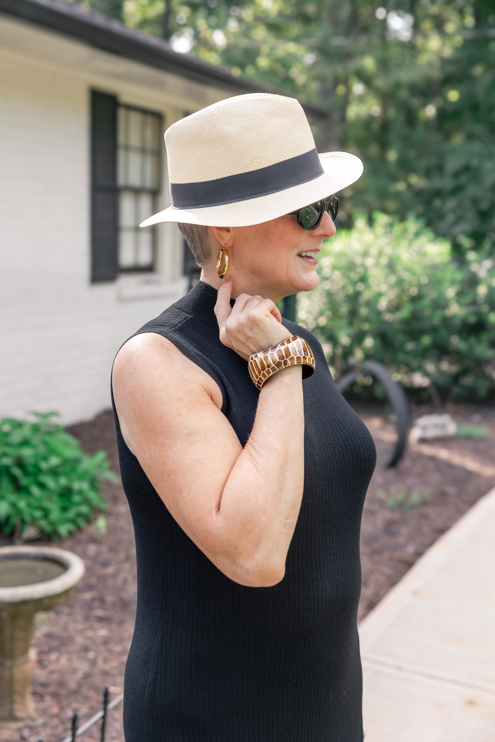 accessorize black dress