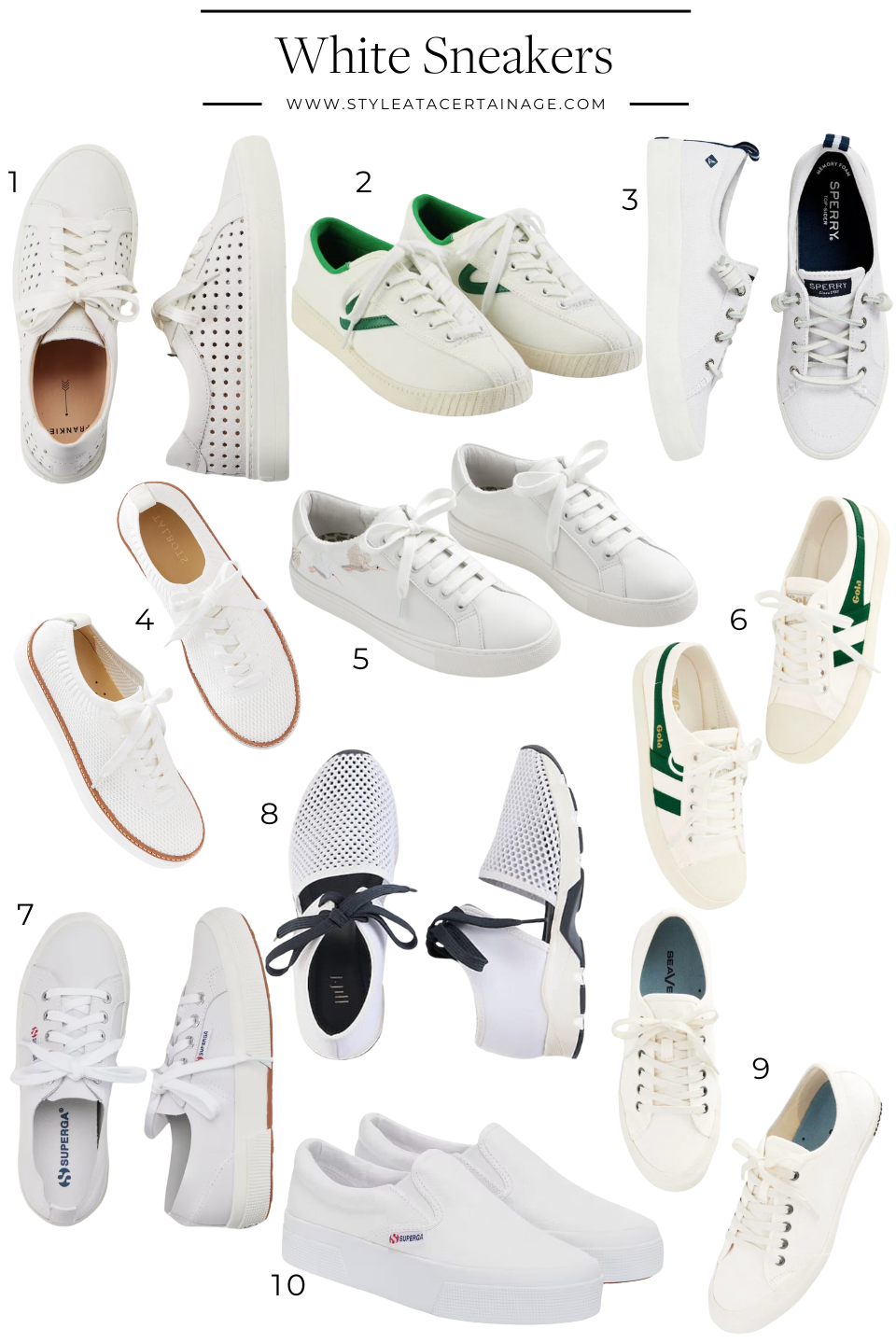 White Sneakers roundup