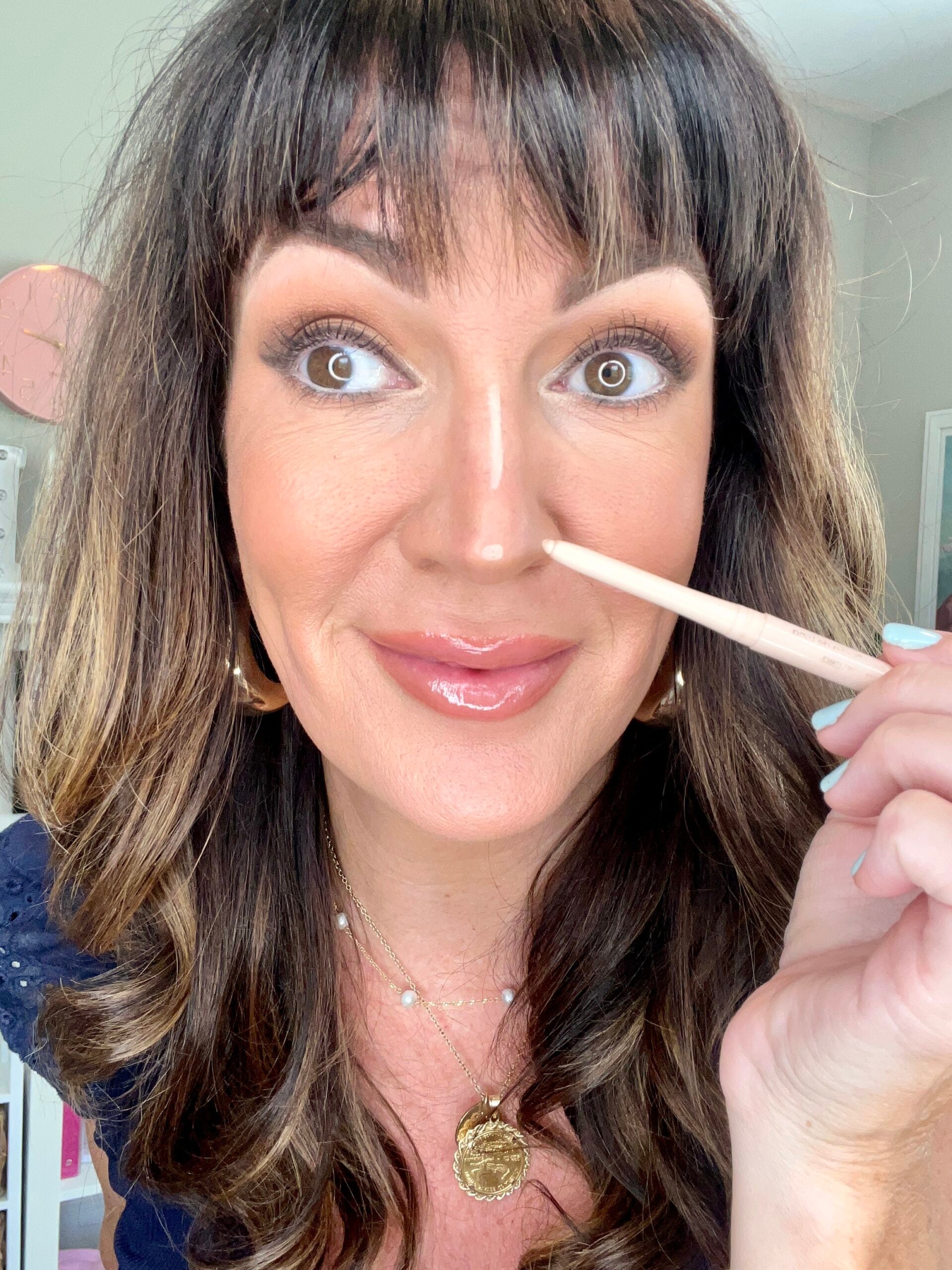 highlight nose area
