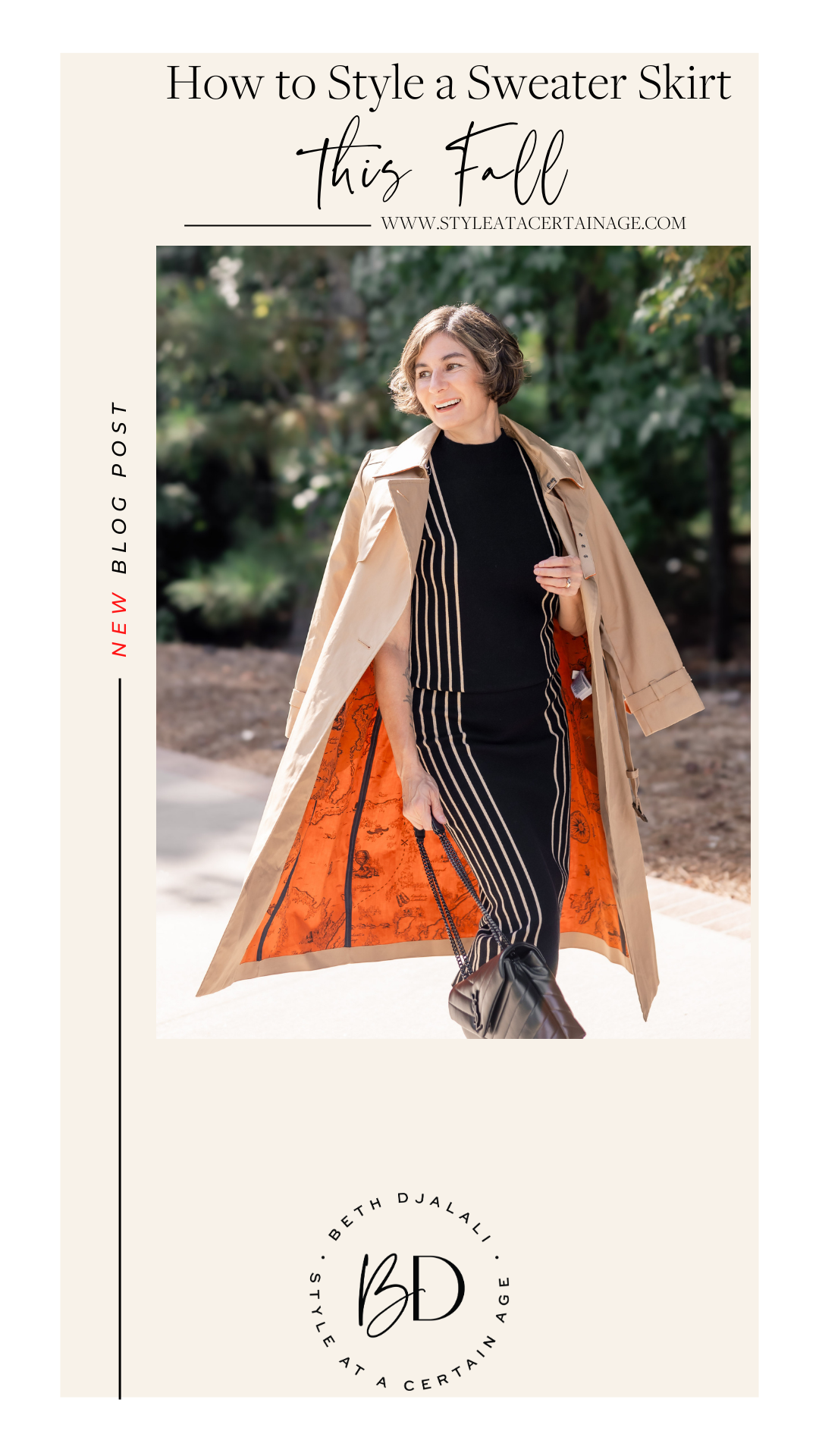 how to style a sweater skirt this fall
