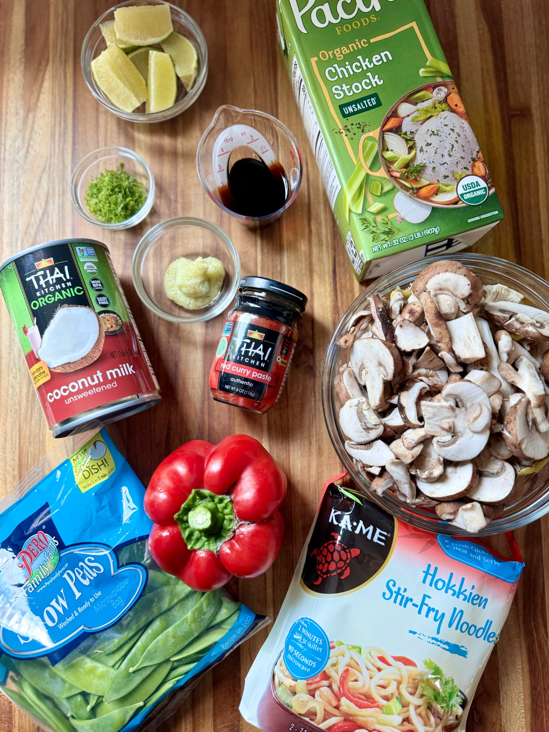 Curry Coconut Noodles ingredients