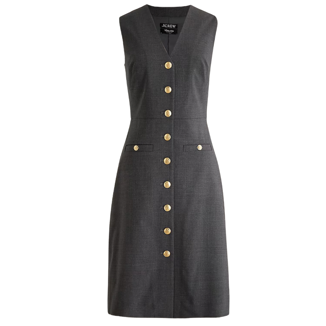 buttoned sheath dress