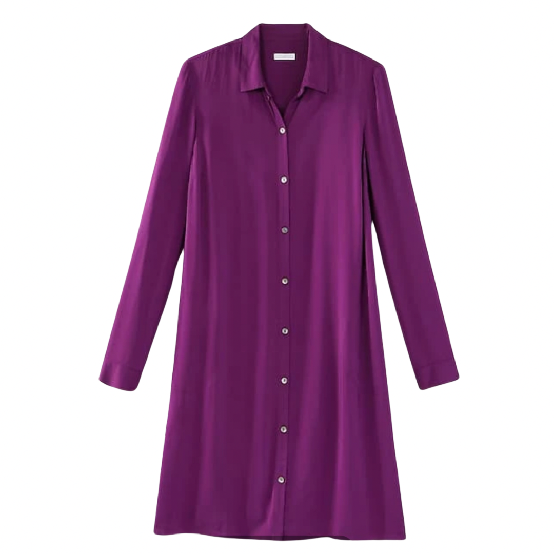 satin a-line dress