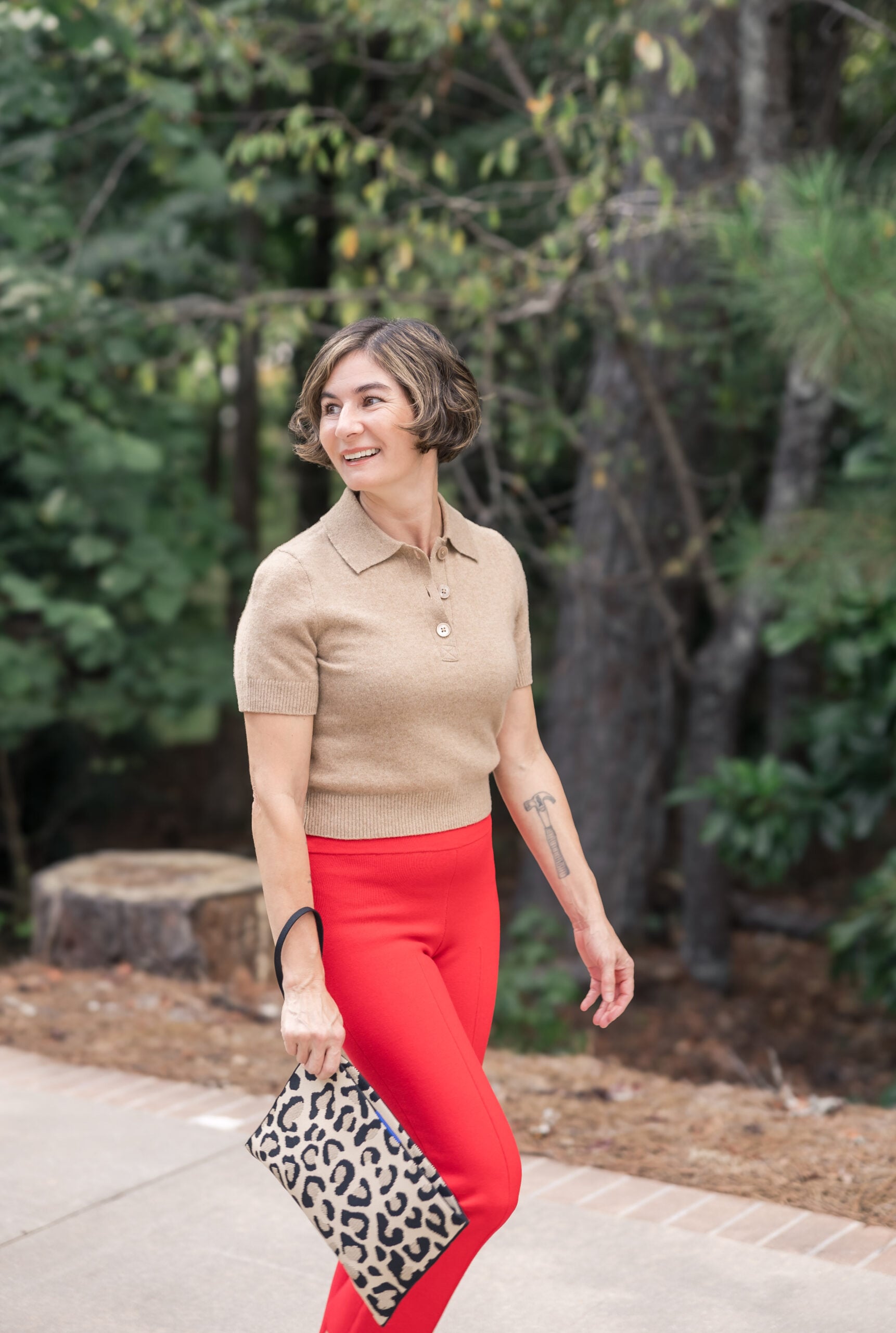 Fall Fashion 2024 Red and Leopard Print