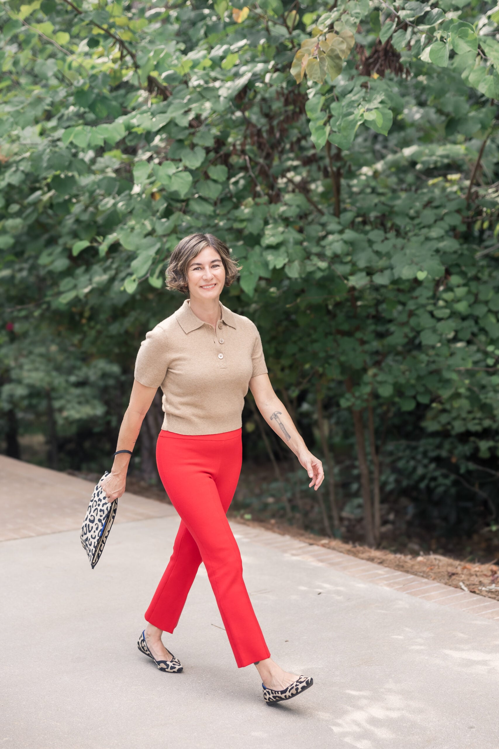 Fall Fashion 2024 Red and Leopard Print