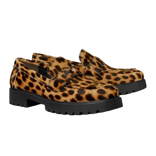 calf hair lug sole loafer