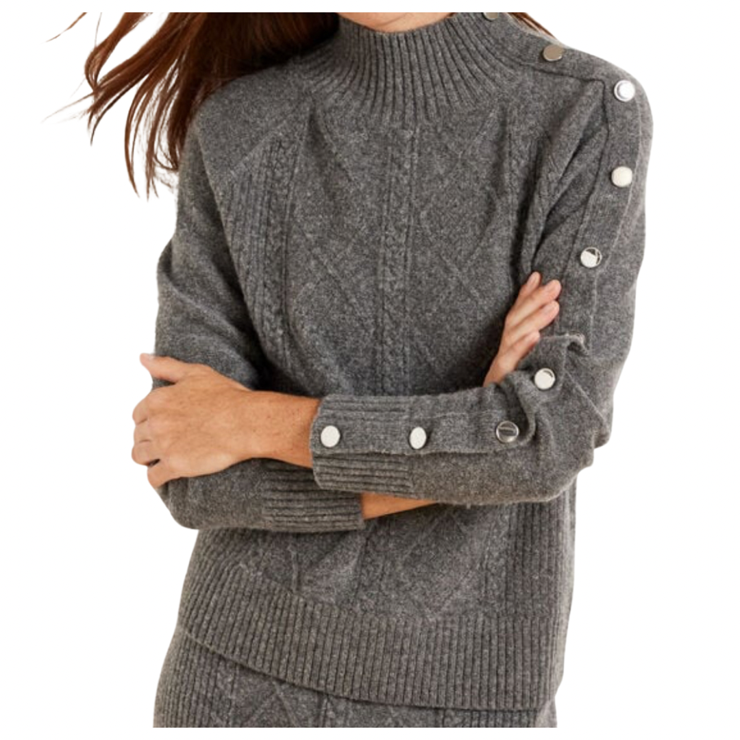 LWD for Spring 590 shoulder placket sweater