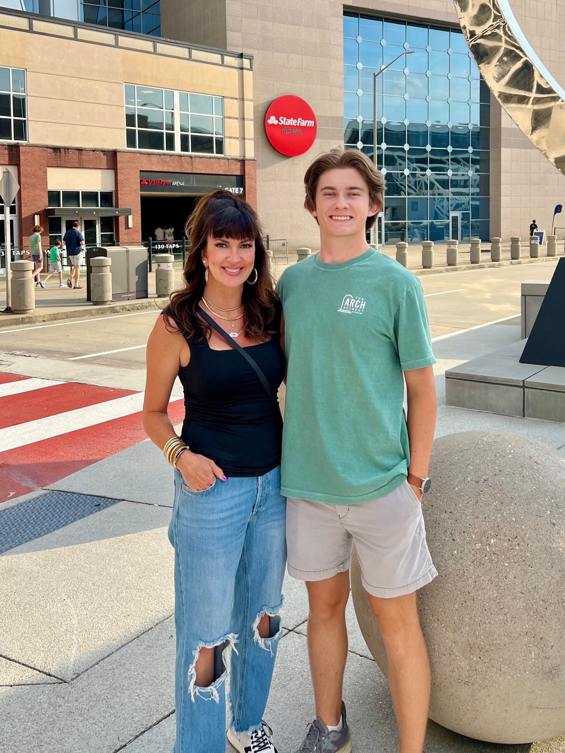 beth with her son