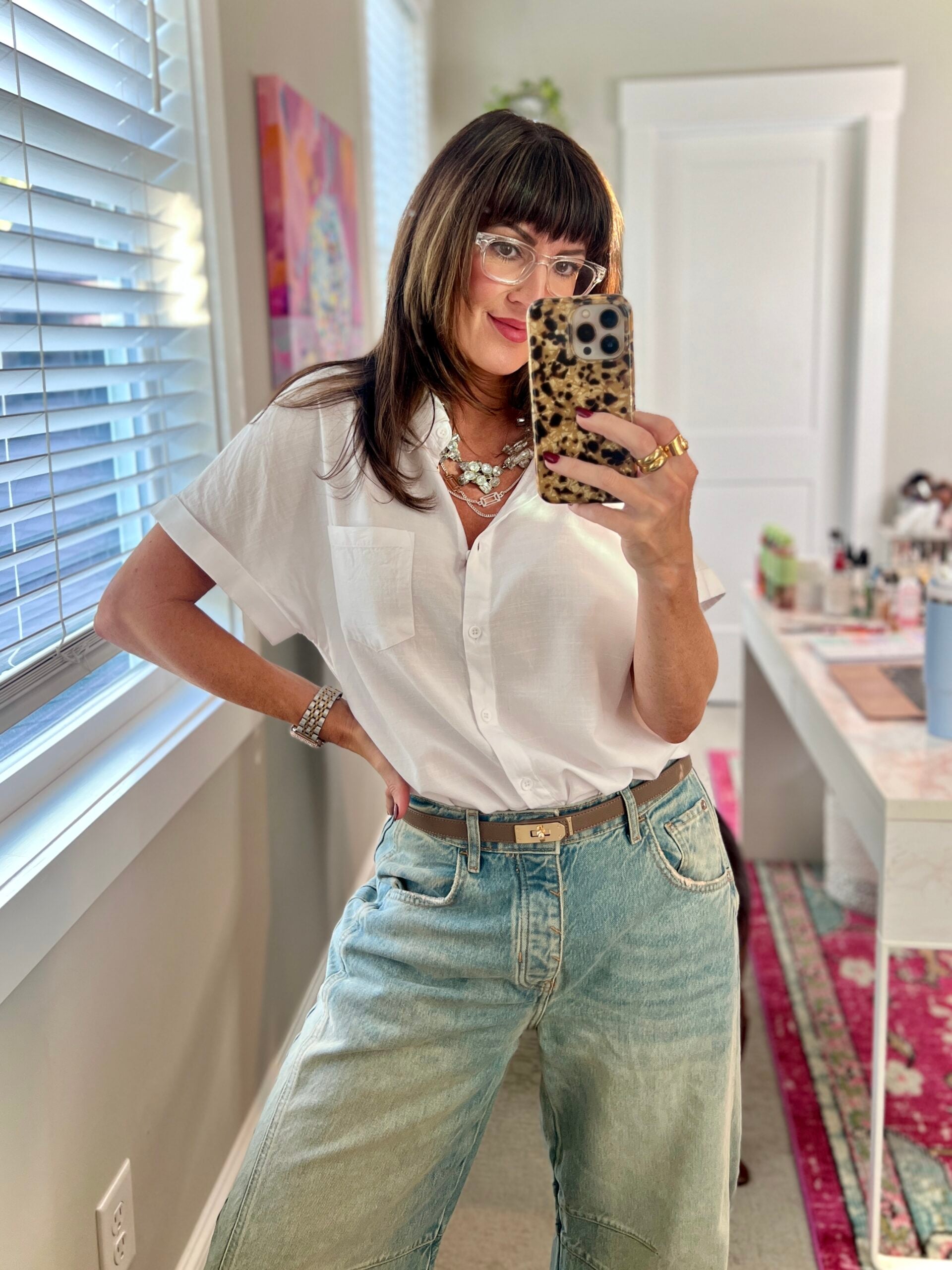 shirt white and jeans outfit