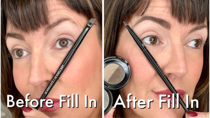 filling in eyebrows properly