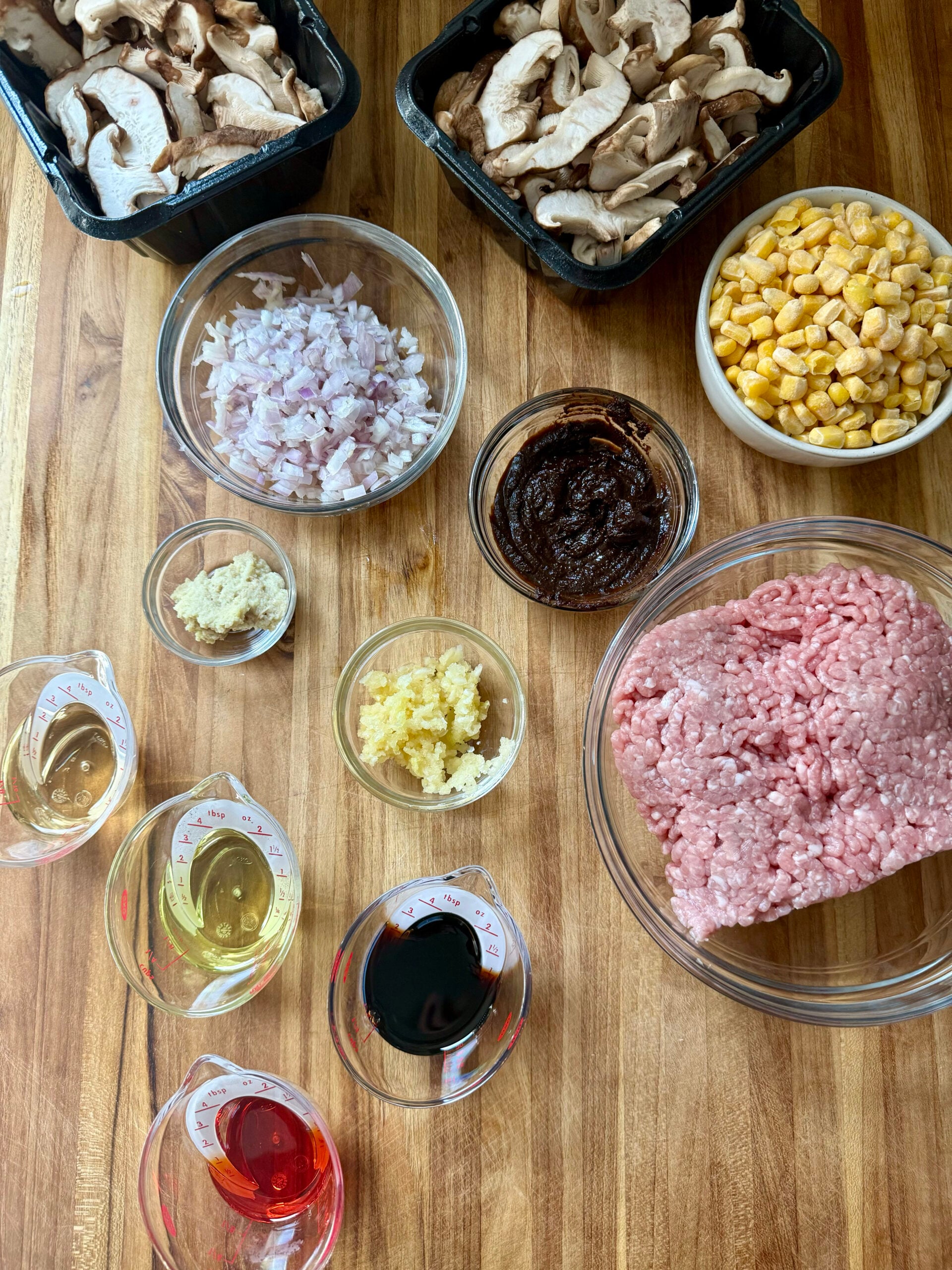 Spicy Miso Ramen ingredients