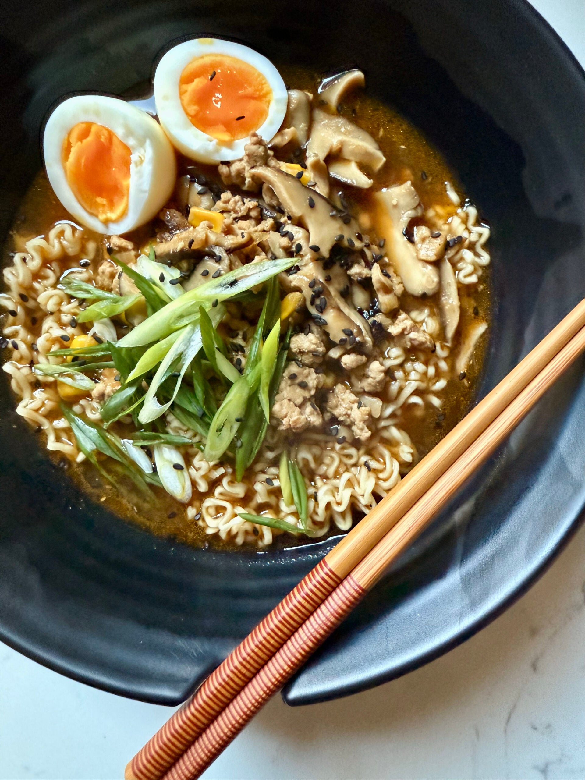 Spicy Miso Ramen toppings
