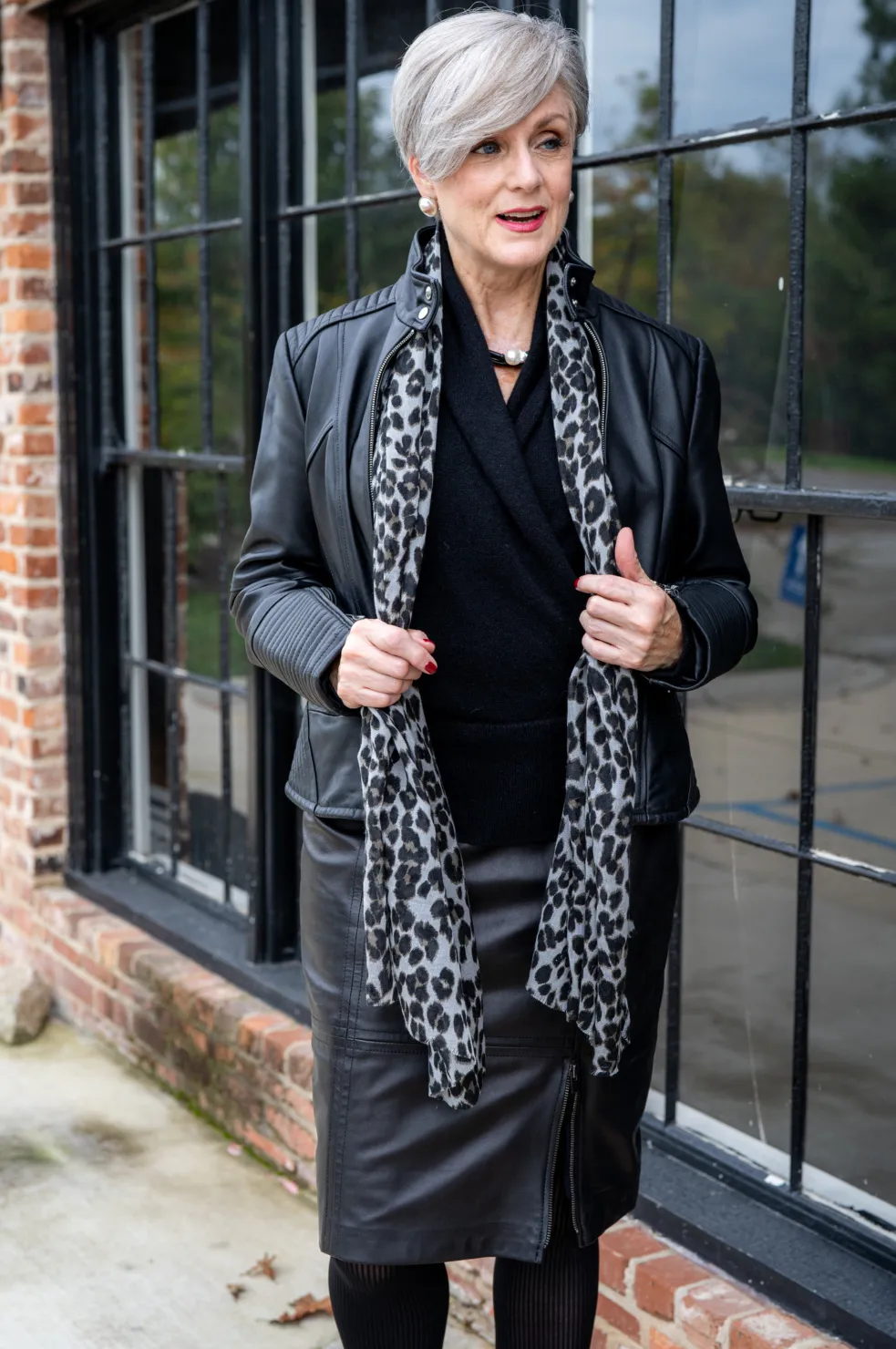 black moto jacket