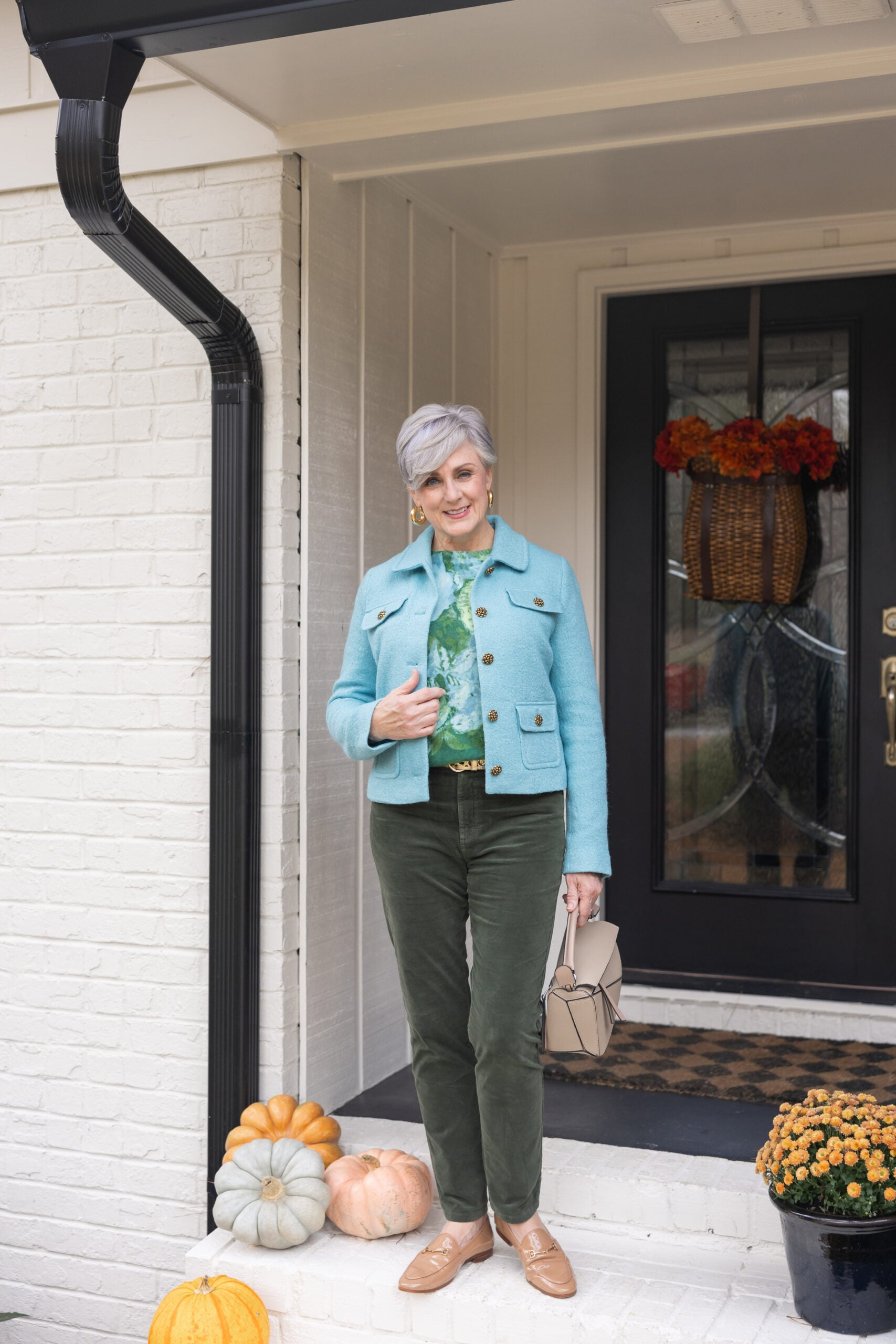 velvet pants outfit