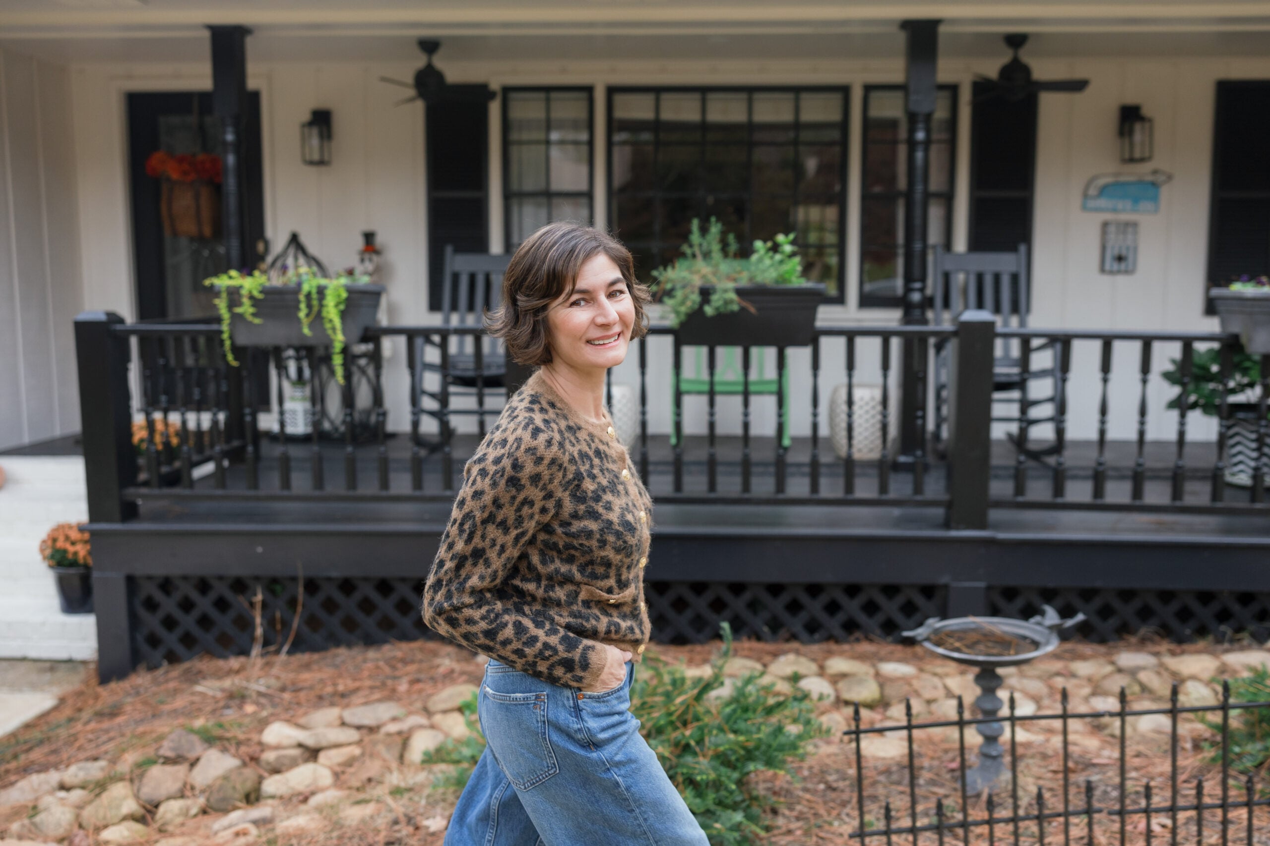 leopard cardigan