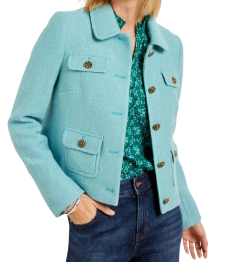 Berkshire Wool Blend Crop Jacket
