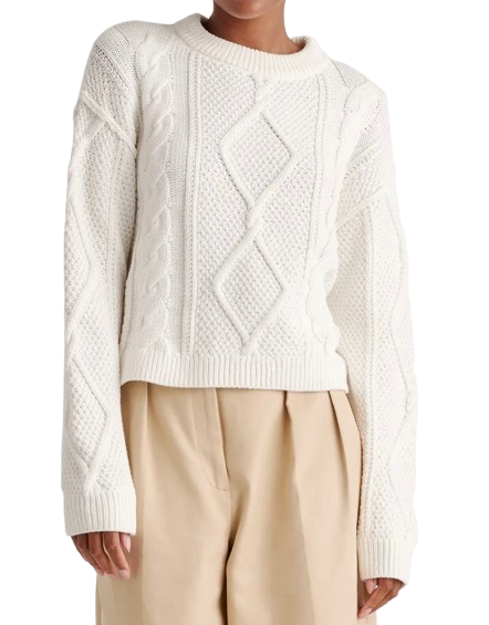 Quince Cable Knit Sweater