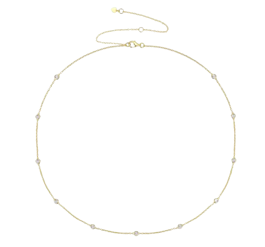 Gold Bevel Necklace