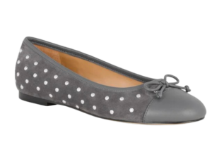 Studded Suede Ballet Flat