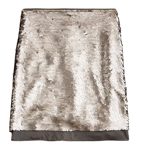 Chiffon Lined Sequin Skirt